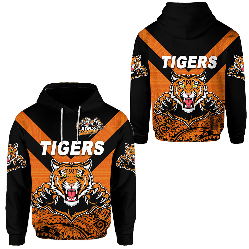 Papua New Guinea Lae Snax Tigers Hoodie Rugby Original Style Orange
