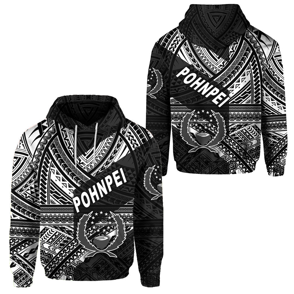 FSM Pohnpei Hoodie Original Style Black