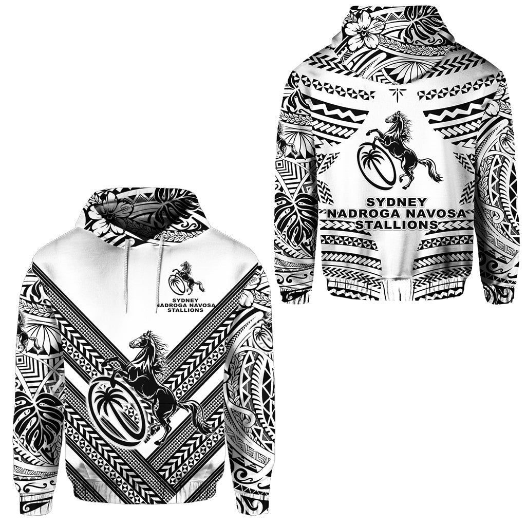 Fiji Rugby Hoodie Sydney Nadroga Navosa Stallions Creative Style White