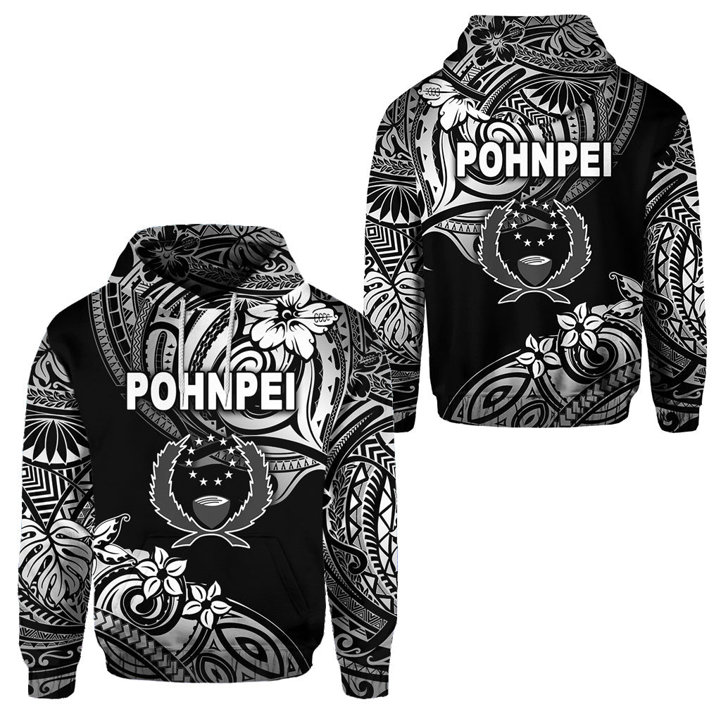 FSM Pohnpei Hoodie Unique Vibes Black