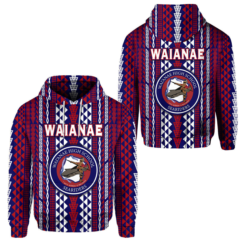 Hawaii Waianae High School Hoodie Seariders Simple Style
