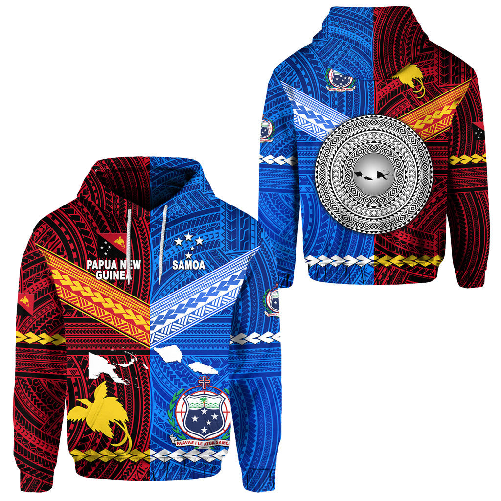 Papua New Guinea And Samoa Together Hoodie