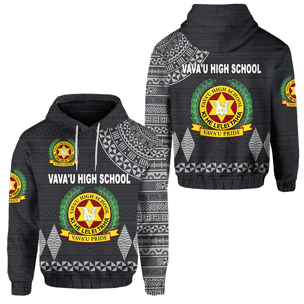 Tonga Vava'u High School Hoodie Simple Style Dark Grey