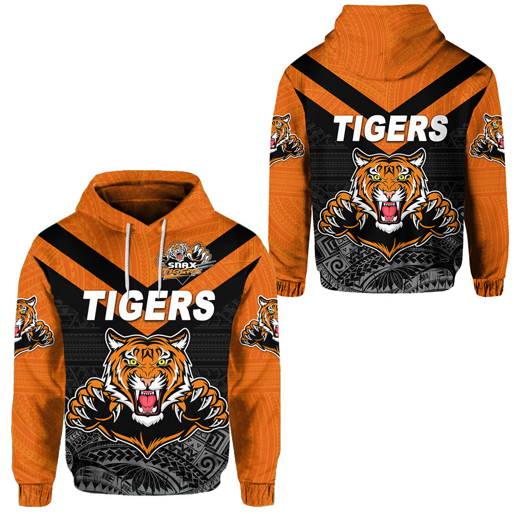 Papua New Guinea Lae Snax Tigers Hoodie Rugby Original Style Black