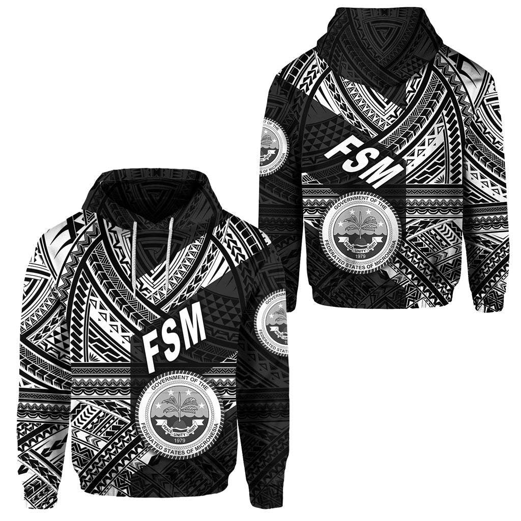 Federated States of Micronesia Hoodie FSM Original Style Black
