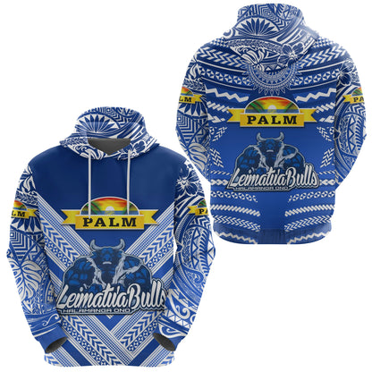 Mate Ma'a Tonga Hoodie Leimatu'a Bulls Creative Style Blue