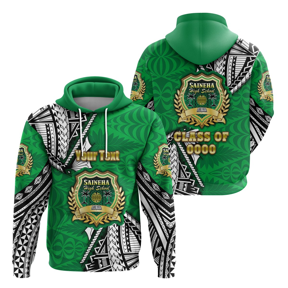 ( Personalised) Saineha Tonga Hoodie Polynesian Style Class of