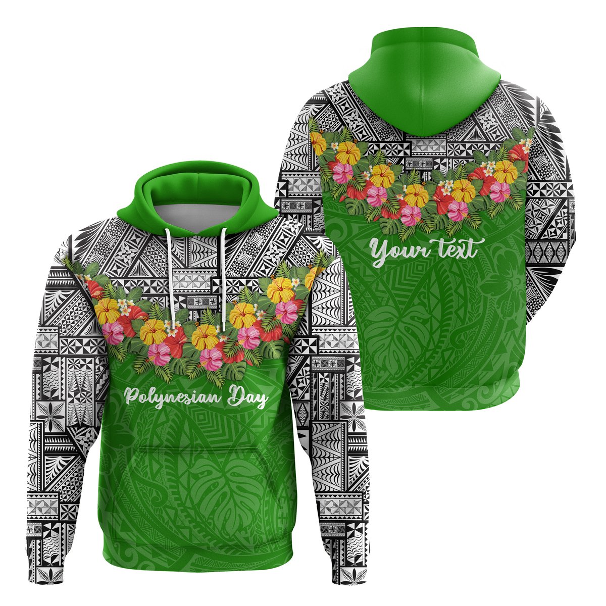 ( Personalised) Polynesian Day Hoodie Polynesian Style