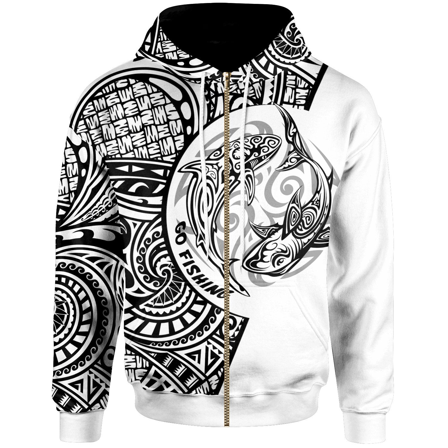 Tokelau Zip Hoodie Go Fishing Now