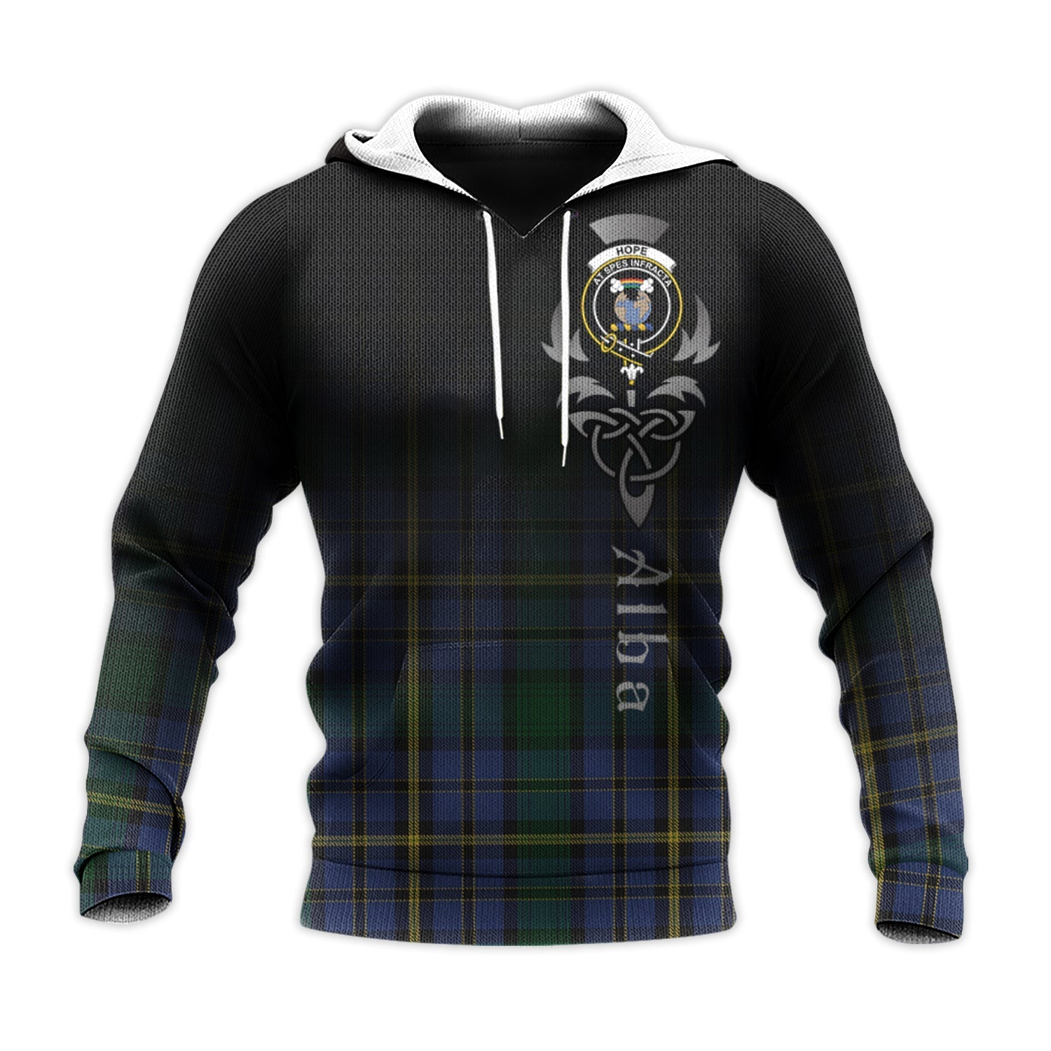 Printivon Hope Clan Originaux Tartan Crest Alba Celtic Hoodie