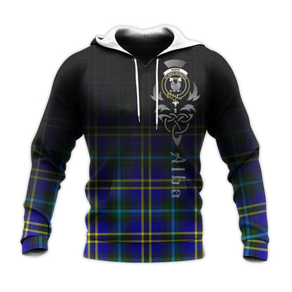 Printivon Hope Modern Tartan Crest Alba Celtic Hoodie