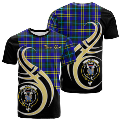 Printivon Hope Modern Tartan Crest Believe In Me T Shirt