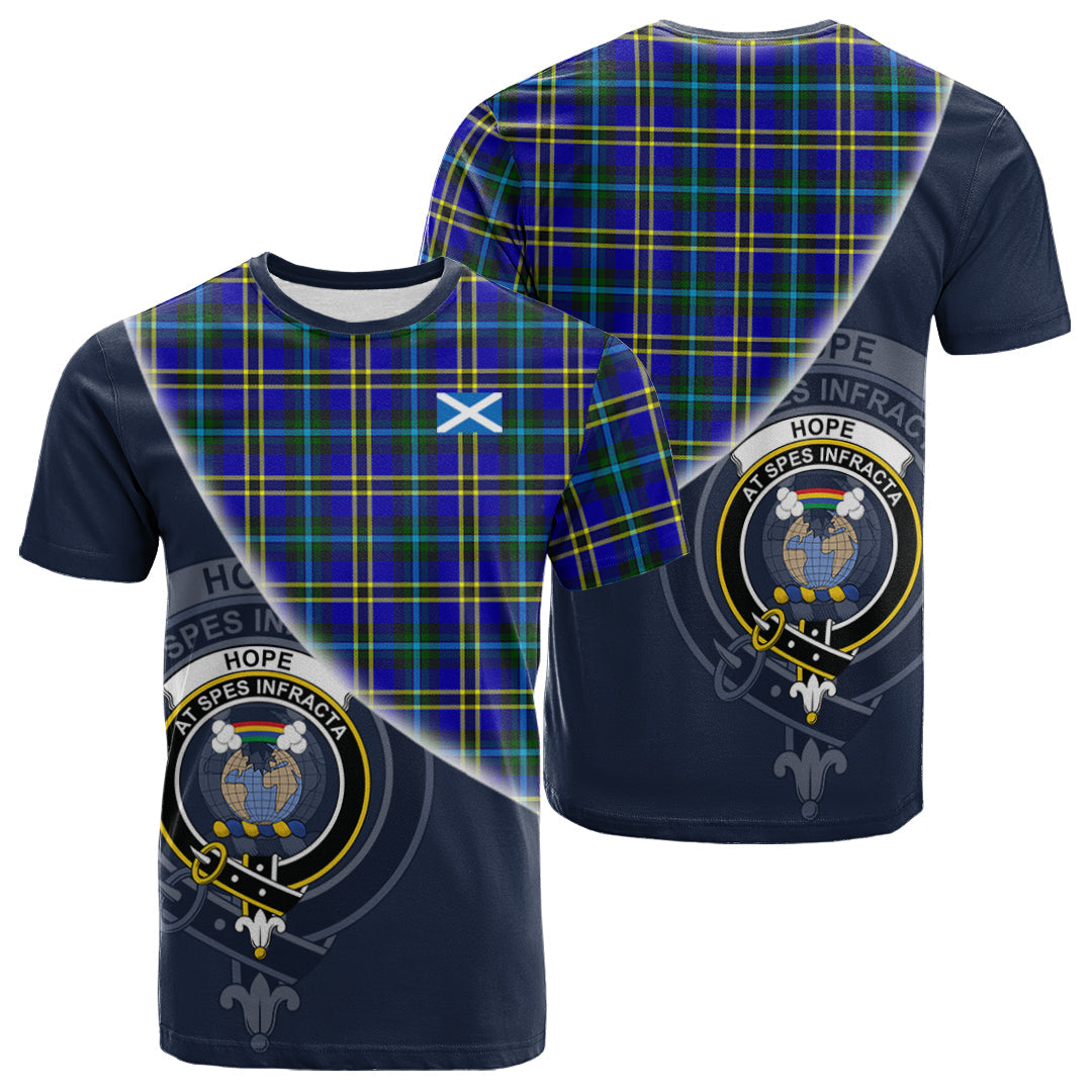 Printivon Hope Modern Tartan Scottish Crest T Shirt