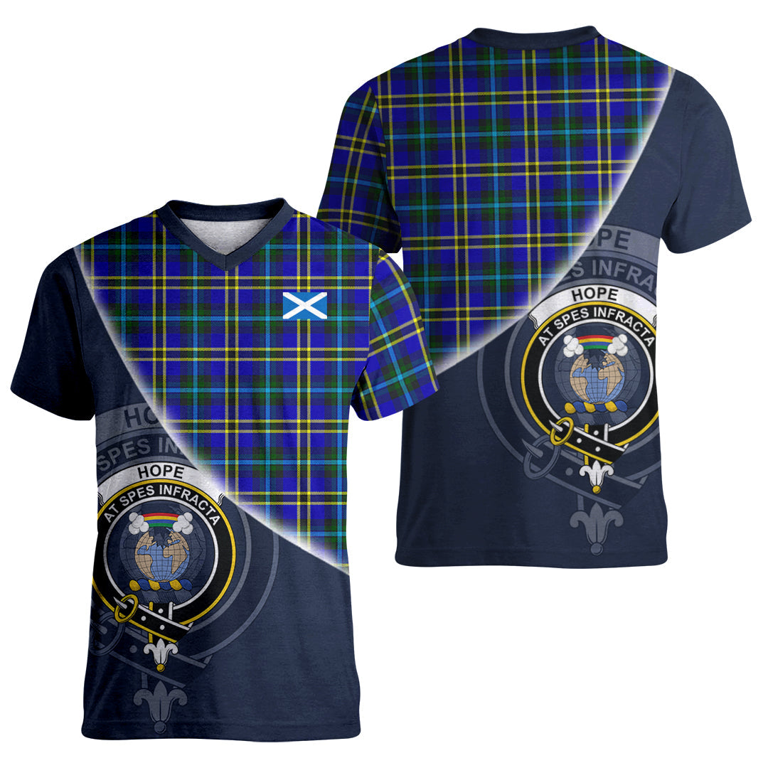 Printivon Hope Modern Tartan Scottish Crest T Shirt