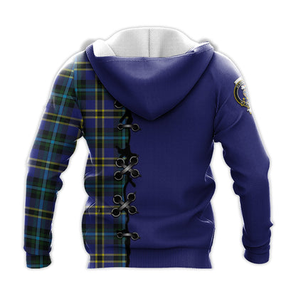 Printivon Hope Modern Tartan Hoodie Lion Rampant And Celtic Thistle Style