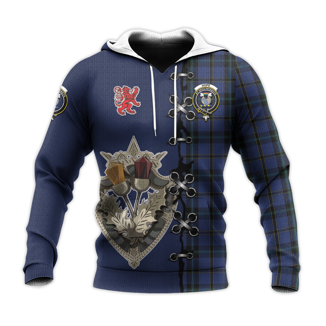 Printivon Hope Vere Weir Tartan Hoodie Lion Rampant And Celtic Thistle Style