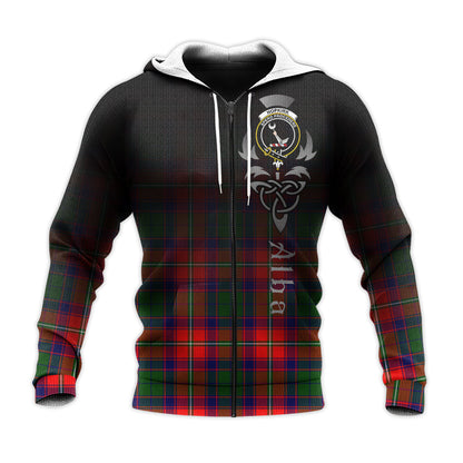 Printivon Hopkirk Tartan Crest Alba Celtic Hoodie
