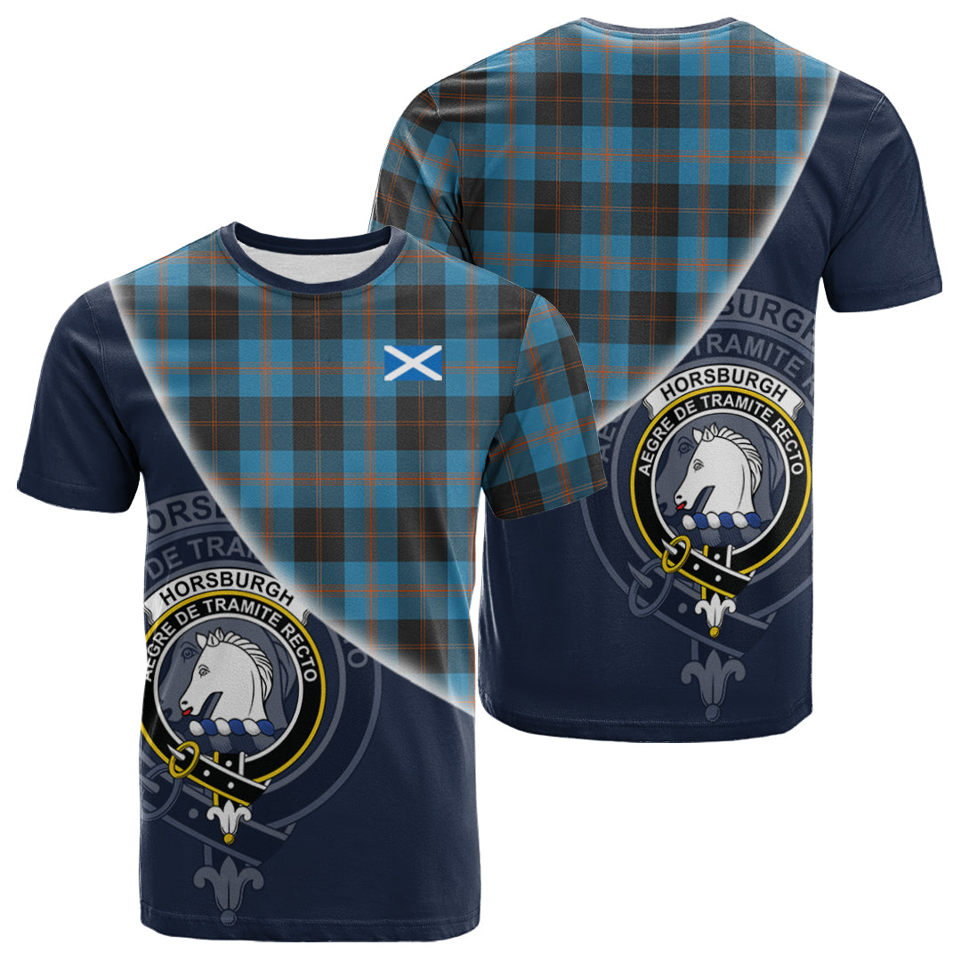 Printivon Horsburgh Tartan Scottish Crest T Shirt