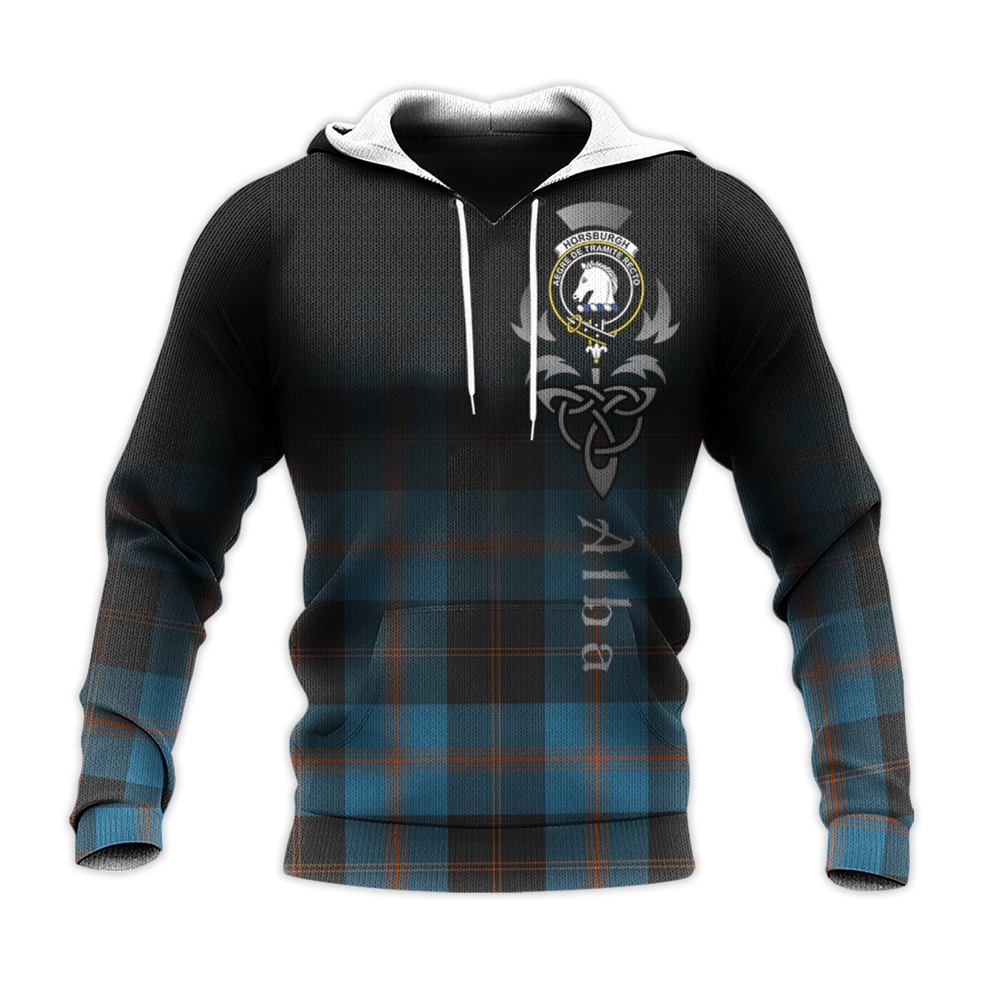 Printivon Horsburgh Tartan Crest Alba Celtic Hoodie