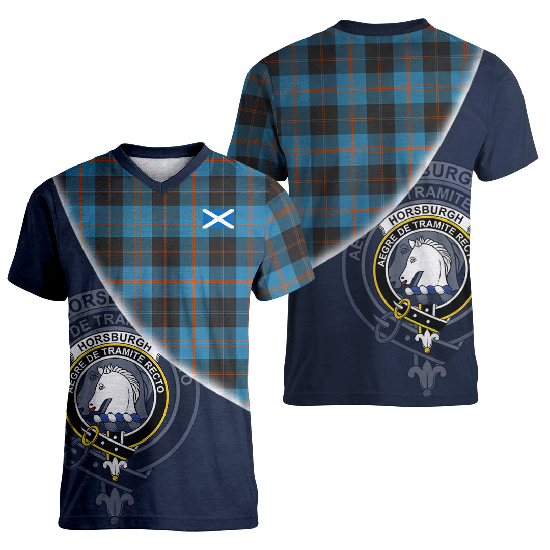 Printivon Horsburgh Tartan Scottish Crest T Shirt