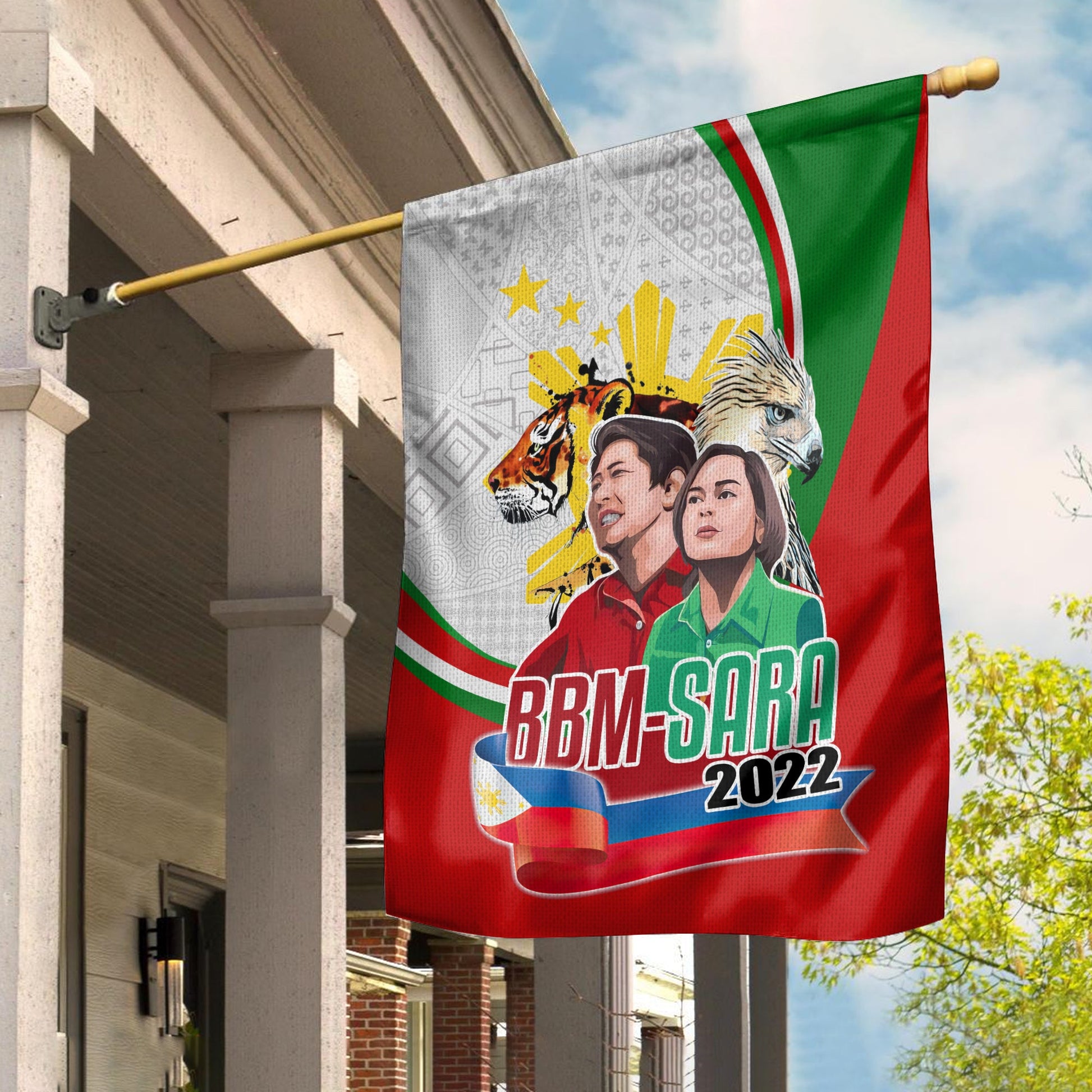 Philippines Flag BBM AND SARA Art Style