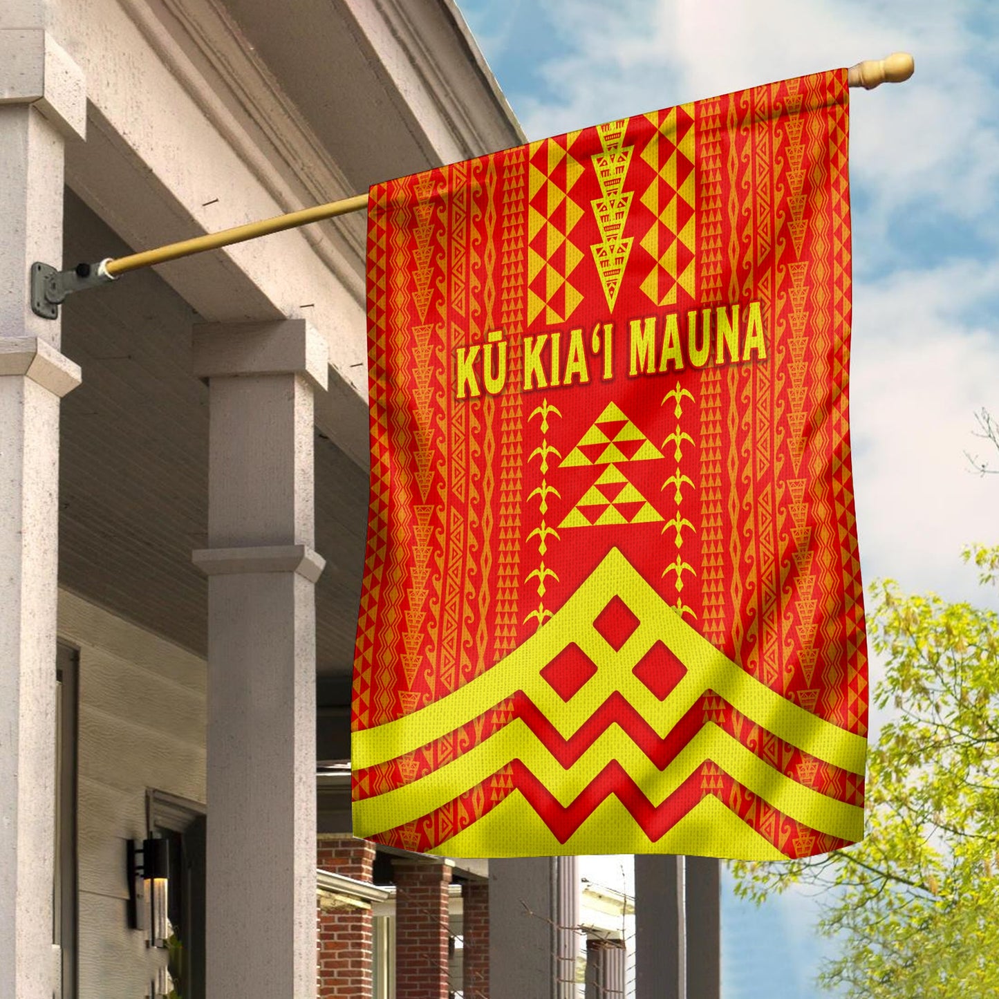 Hawaii Ku Kiai Mauna Flag We Are Mauna Kea Unique Vibes