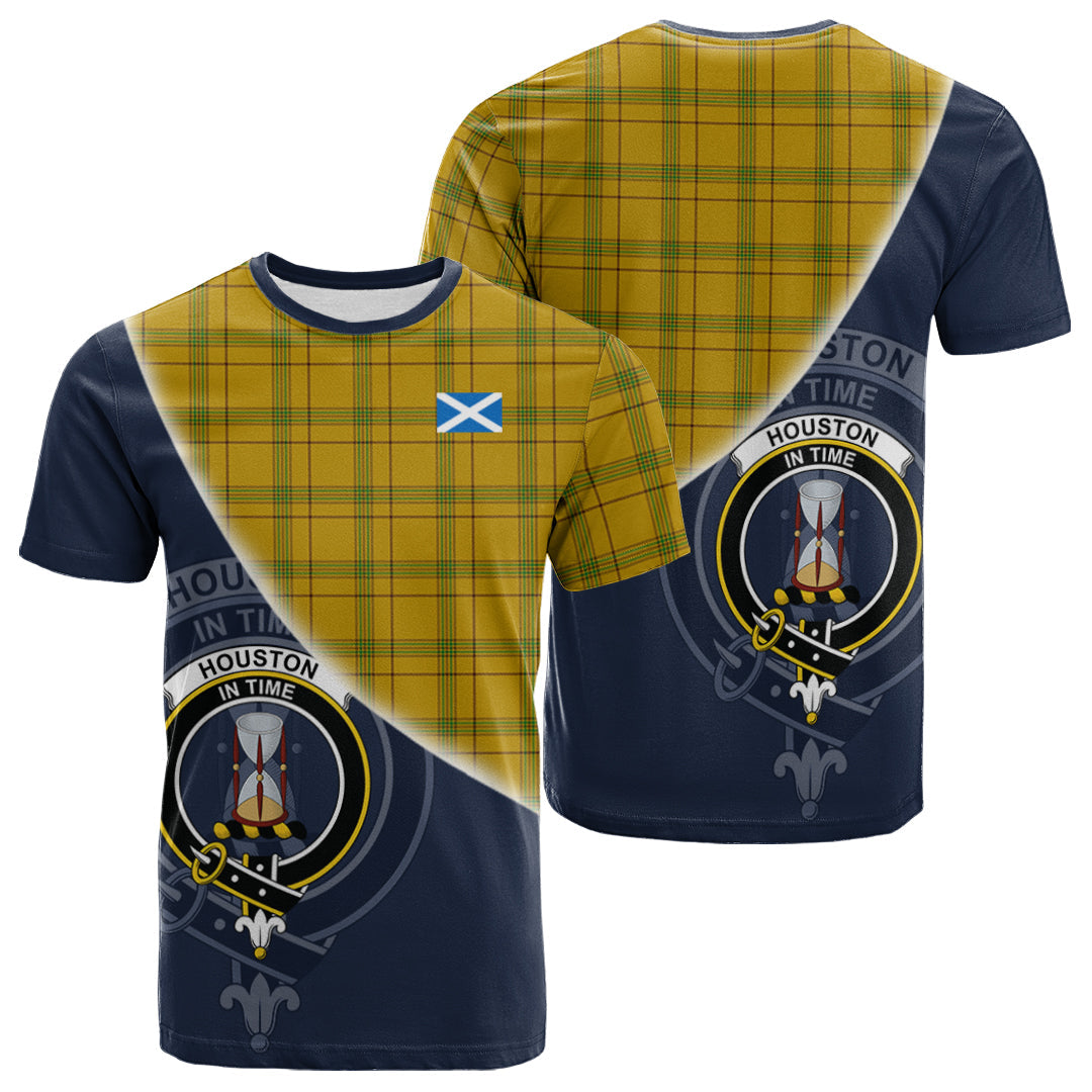 Printivon Houston Tartan Scottish Crest T Shirt