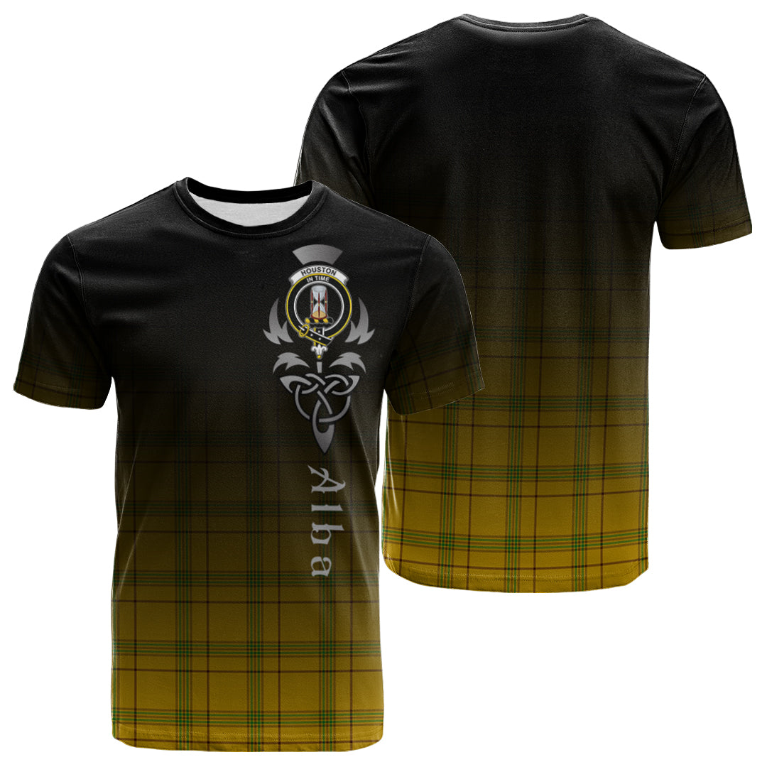 Printivon Houston Tartan Crest Alba Celtic T Shirt