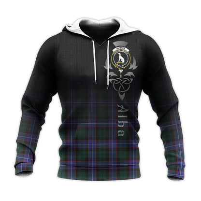 Printivon Hunter Modern Tartan Crest Alba Celtic Hoodie