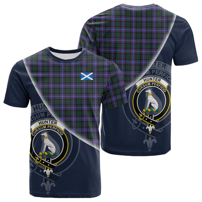 Printivon Hunter Modern Tartan Scottish Crest T Shirt