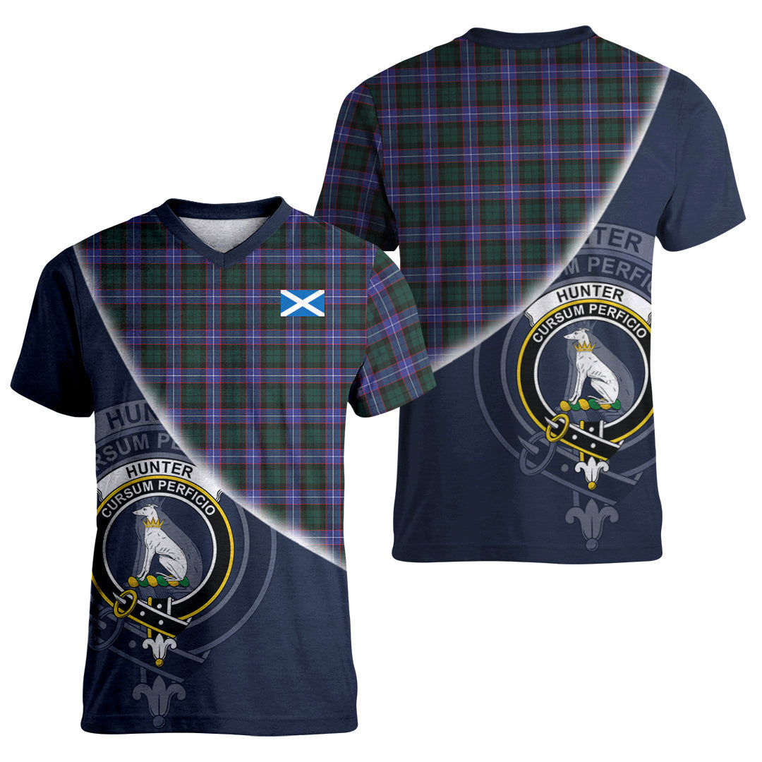 Printivon Hunter Modern Tartan Scottish Crest T Shirt