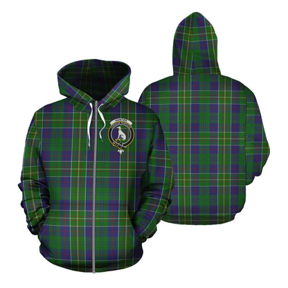 Printivon Hunter Of Hunterston Tartan Hoodie