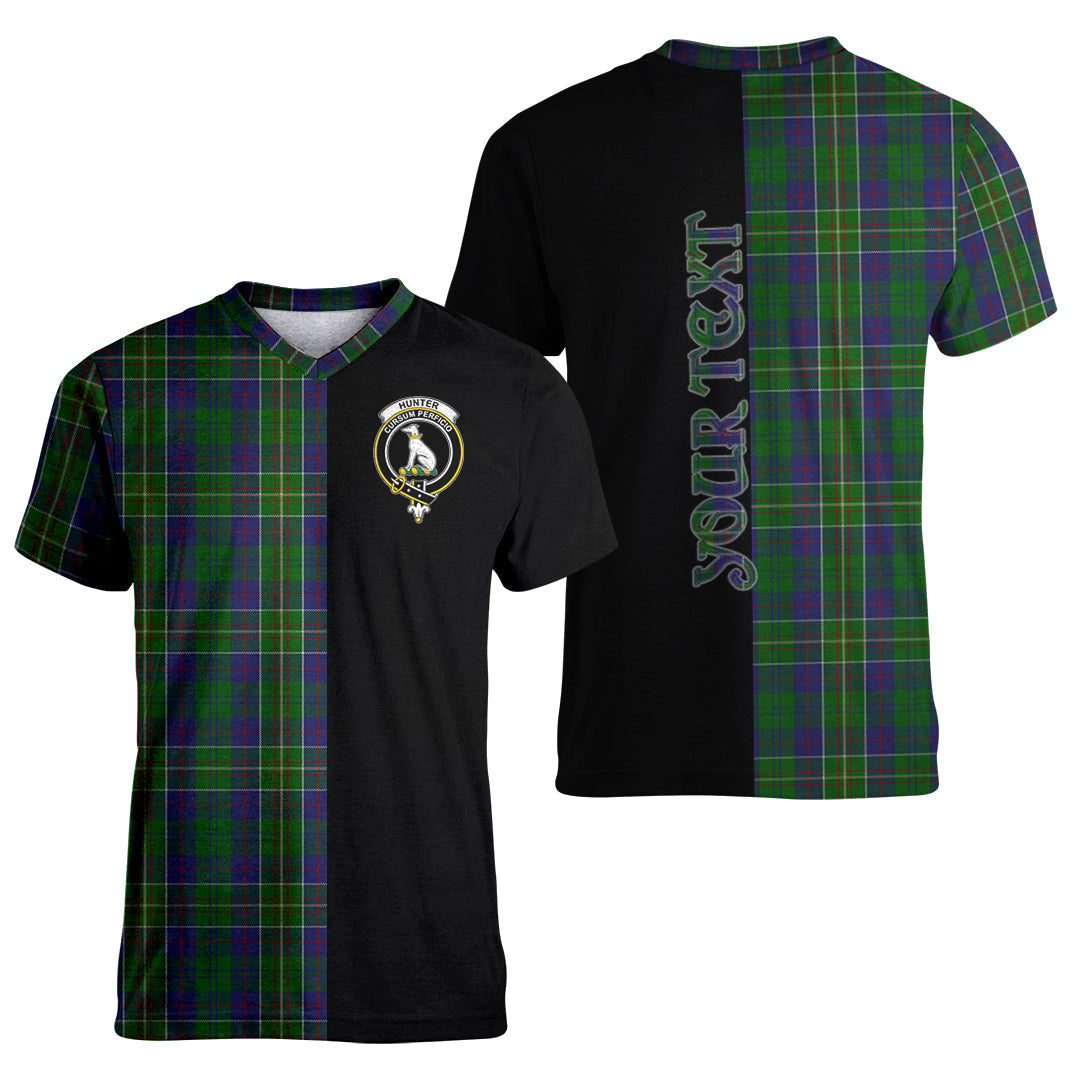 Printivon Hunter of Hunterston Tartan Personalize Half T shirt