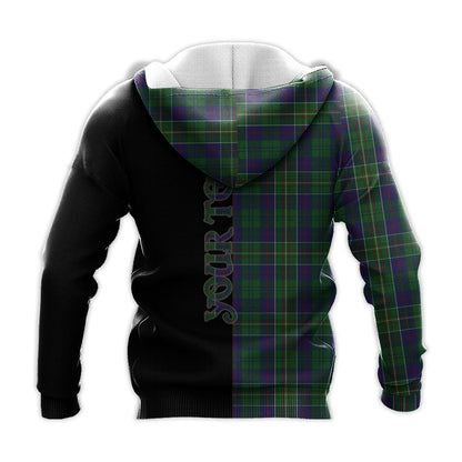 Printivon Hunter Of Hunterston Tartan Personalize Half Hoodie