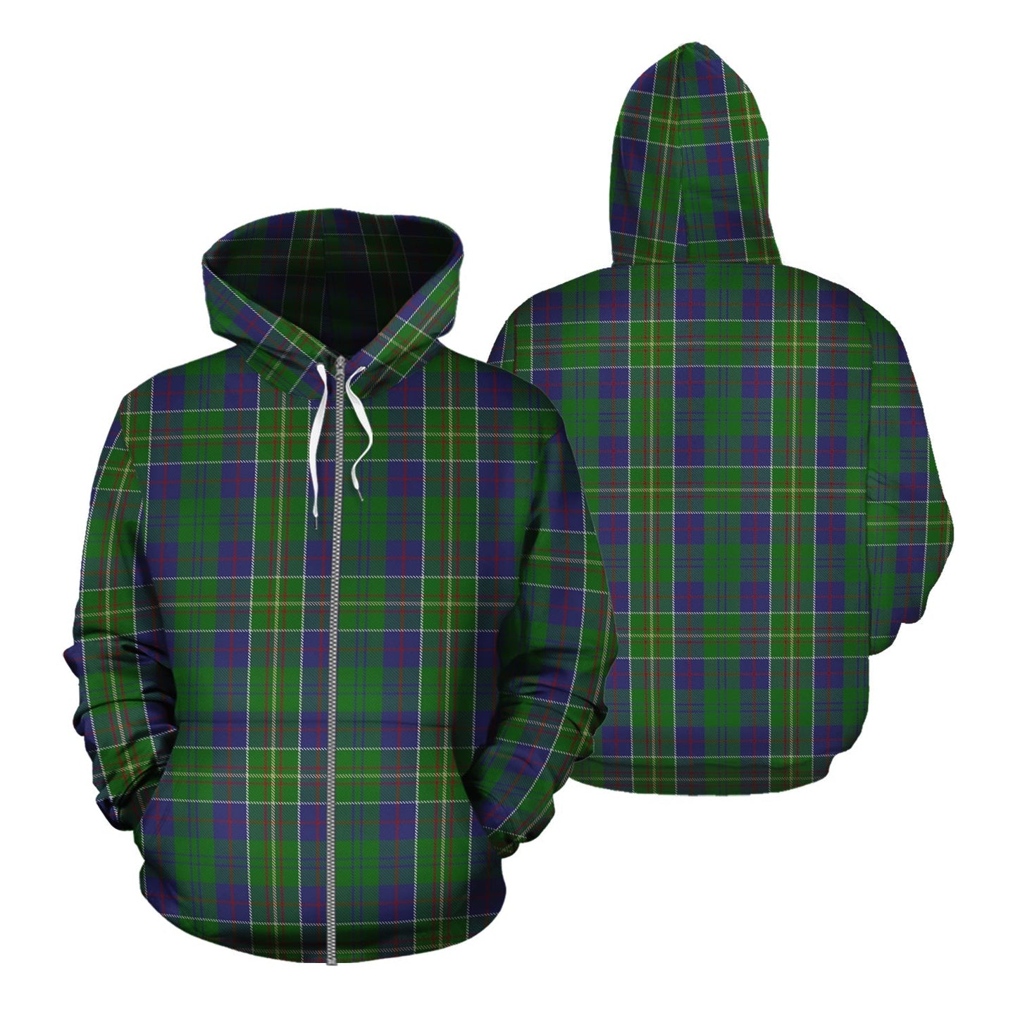 Printivon Hunter Of Hunterston Tartan Hoodie