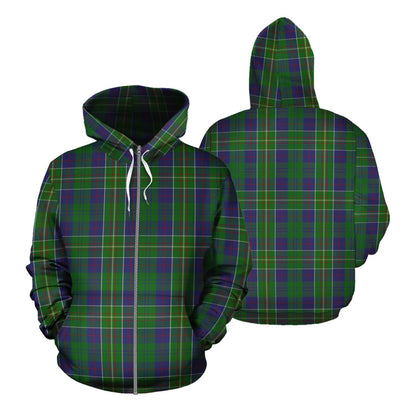 Printivon Hunter Of Hunterston Tartan Hoodie