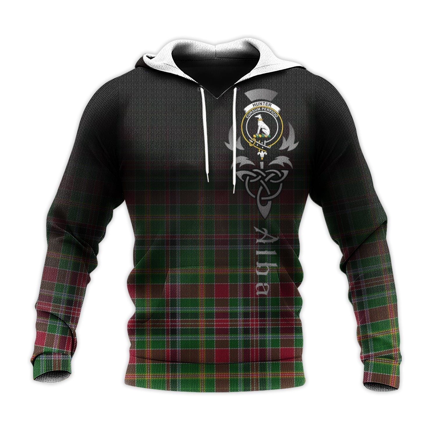 Printivon Hunter Wilsons Tartan Crest Alba Celtic Hoodie