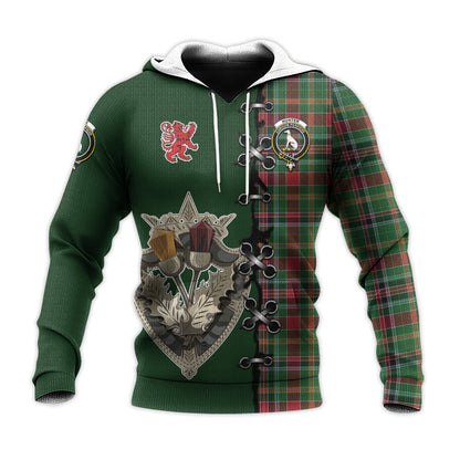 Printivon Hunter Wilsons Tartan Hoodie Lion Rampant And Celtic Thistle Style