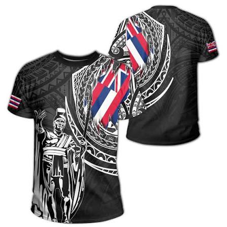 Hawaii King Kamehameha T Shirt Vibe Black Style Shirt
