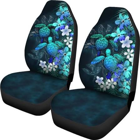 Hawaii Turtle Hibiscus Car Seat Covers