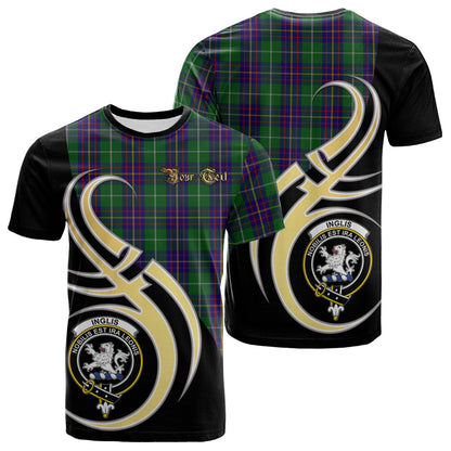 Printivon Inglis Tartan Crest Believe In Me T Shirt