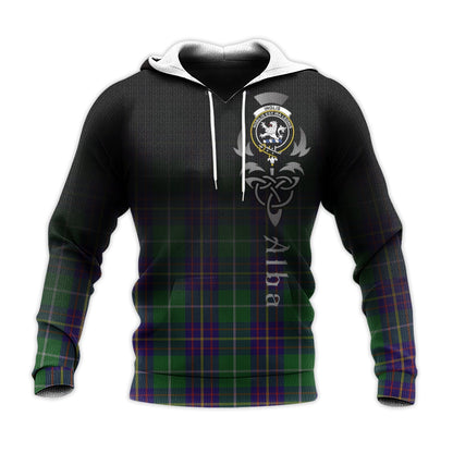 Printivon Inglis Tartan Crest Alba Celtic Hoodie