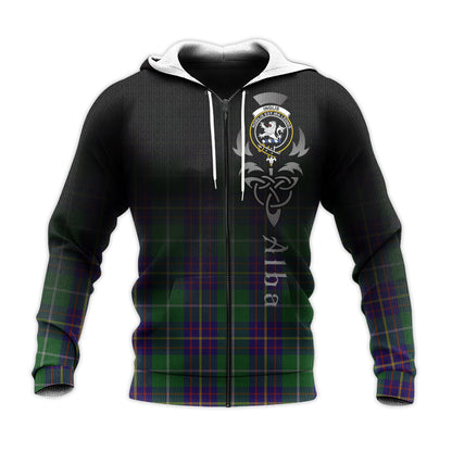 Printivon Inglis Tartan Crest Alba Celtic Hoodie
