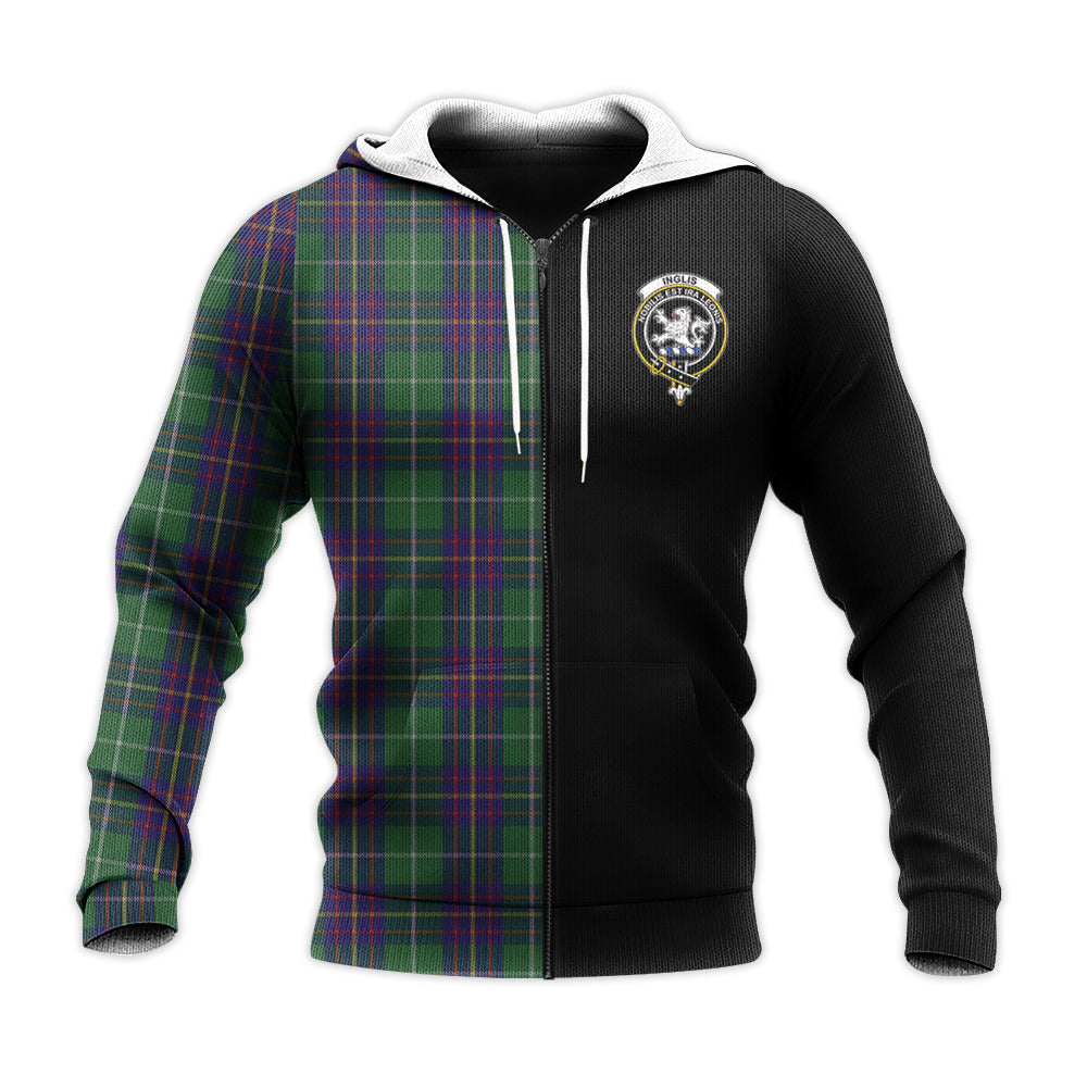 Printivon Inglis Tartan Personalize Half Hoodie