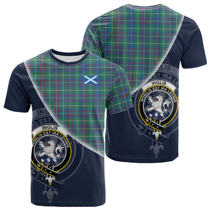 Printivon Inglis Ancient Tartan Scottish Crest T Shirt