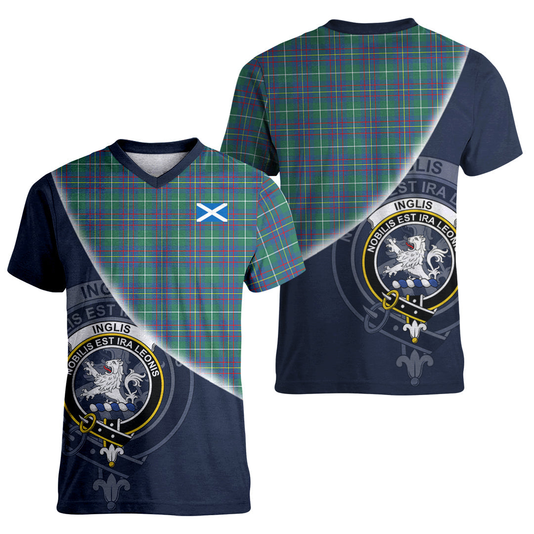 Printivon Inglis Ancient Tartan Scottish Crest T Shirt