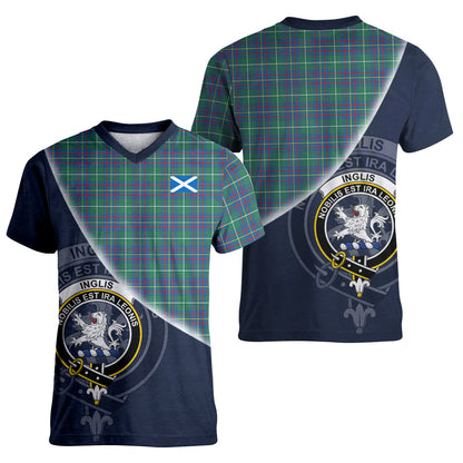 Printivon Inglis Ancient Tartan Scottish Crest T Shirt