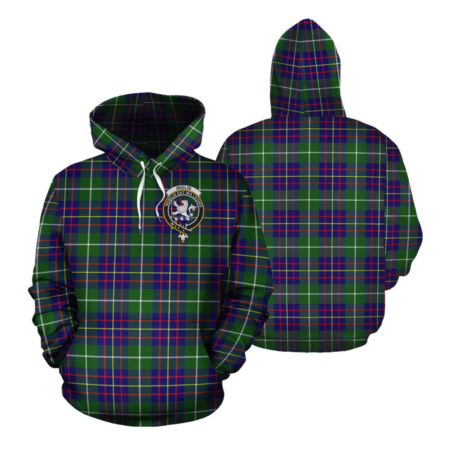 Printivon Inglis Modern Tartan Hoodie