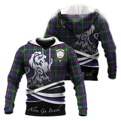 Printivon Inglis Modern Tartan Scottish Lion Hoodie