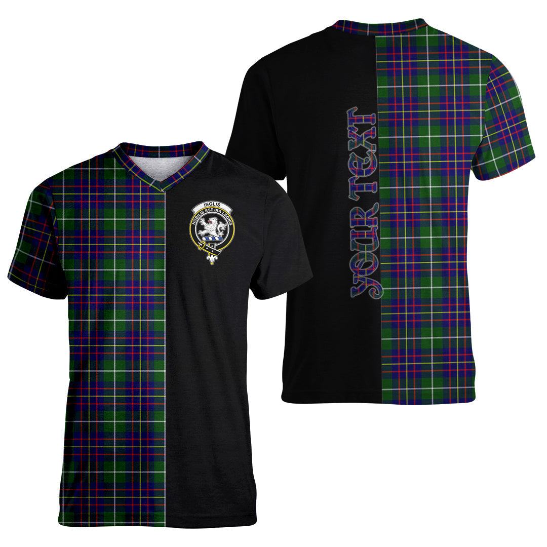 Printivon Inglis Modern Tartan Personalize Half T shirt